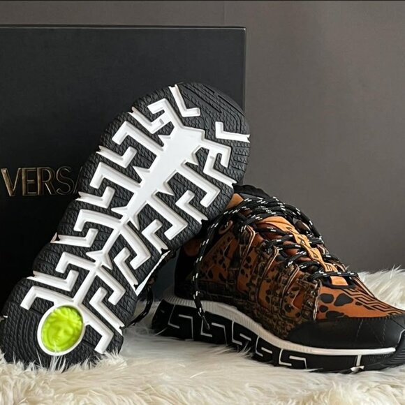 Versace Sneaker Vitello Stampa Dalmata Mix Material - Picture 6 of 12